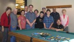 Bobble Ball Egg Shaped Billiard Ball Pool Table Game Anaheim Senior Center 2011 Players