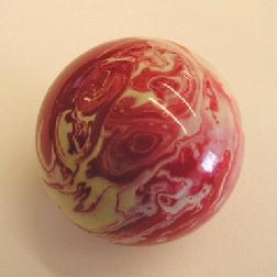 Custom Novelty Billiard Ball For Pool Table Games Red Ivory