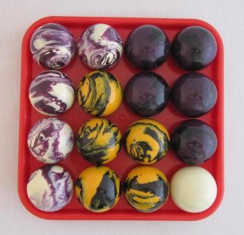 Cut Throat Elimination Pool Table Game Custom Novelty Billiard Ball Set