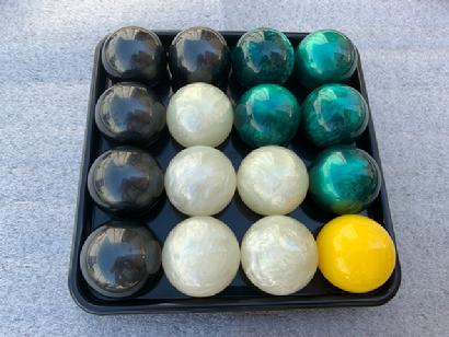 custom billiard pool ball sets pearlescent colors